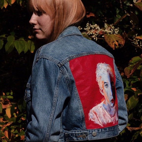 Painted Original Levi’s Denim Jacket w/ Tags - Picture 4 of 7